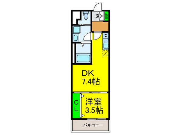 フウキレジデンス平野の物件間取画像